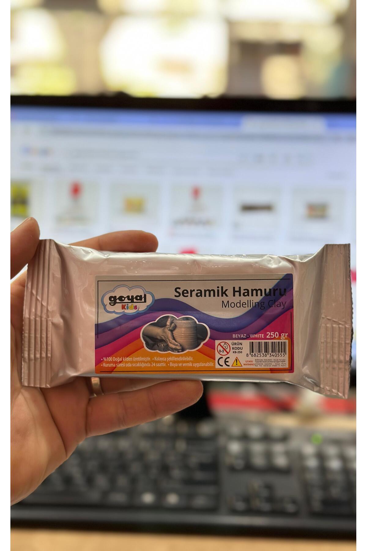 YEŞİL KIRTASİYE Goyal Beyaz 250 gr Seramik Hamuru Kil