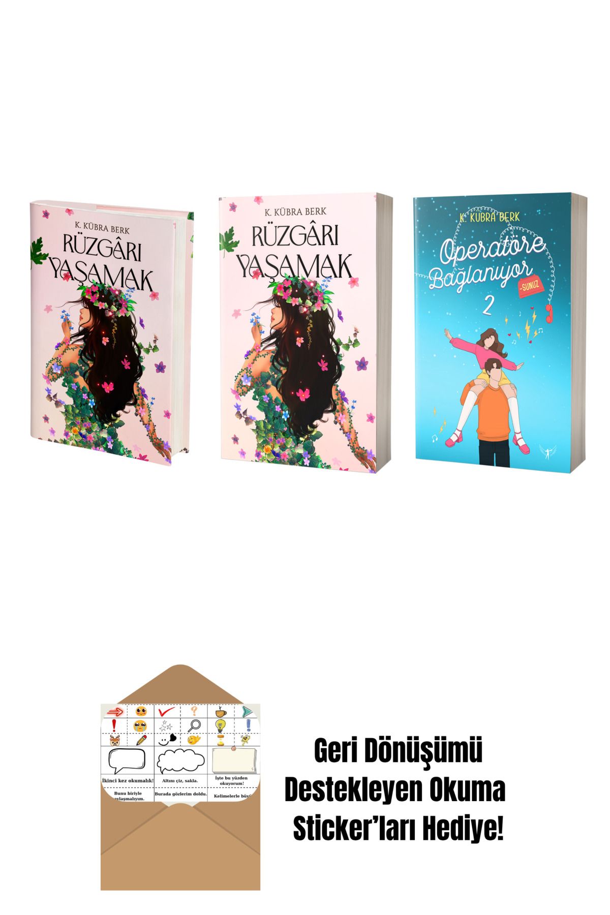 Artemis Yayınları K. Kübra Berk 3 Kitap Set + Okuma Sticker'ları