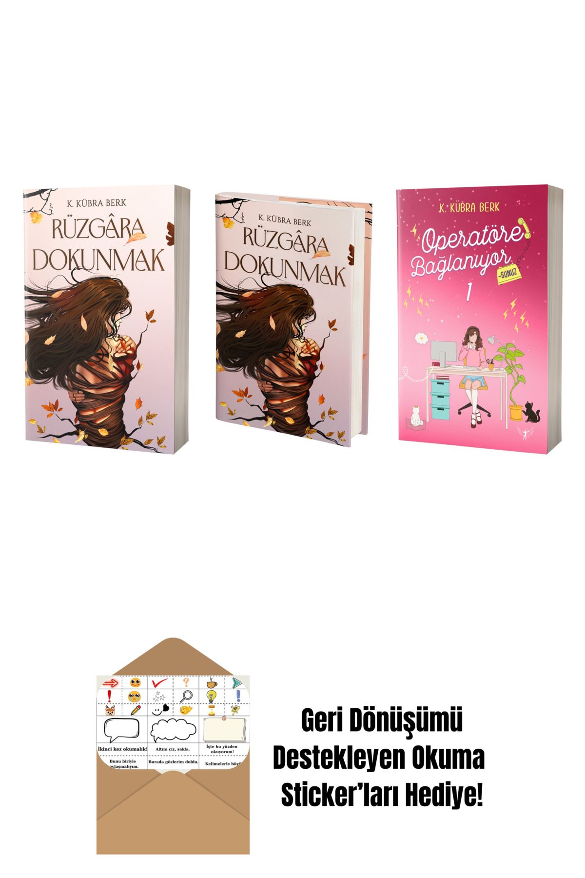 Artemis Yayınları K. Kübra Berk 3 Kitap Set + Okuma Sticker'ları