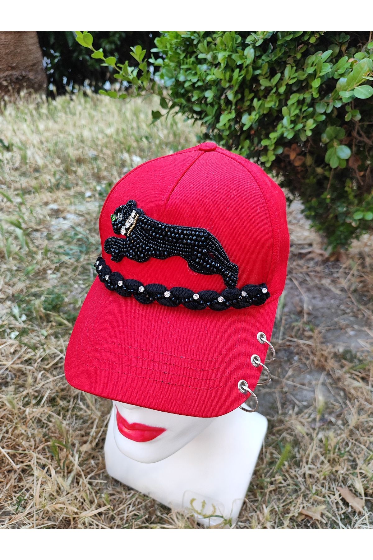 SAHRA BEACHWEAR Kadın Plaj Şapkası, Hasır Şapka, Handmade Tasarım Şapka, Yazlık Şapka , Kovboy Şapkası, Kasket