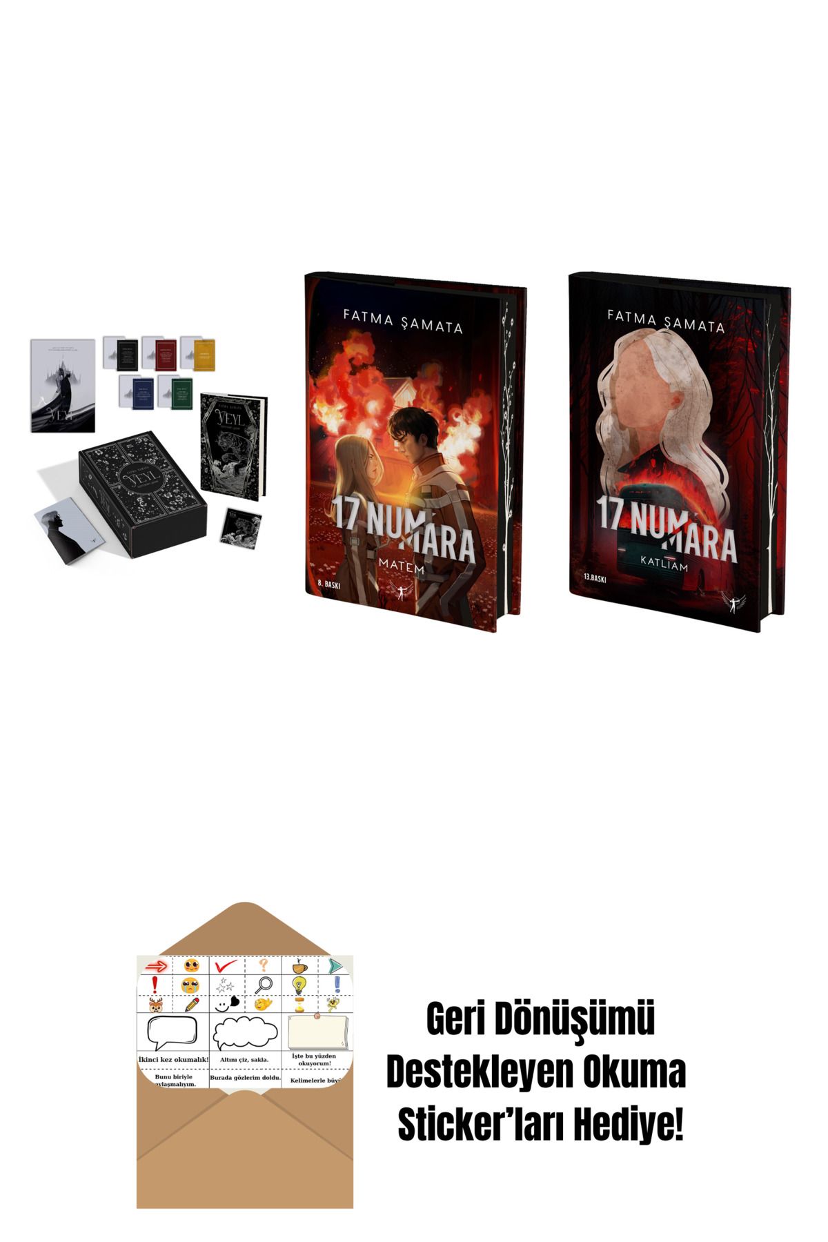 Artemis Yayınları Fatma Şamata 3 Kitap Set + Okuma Sticker'ları