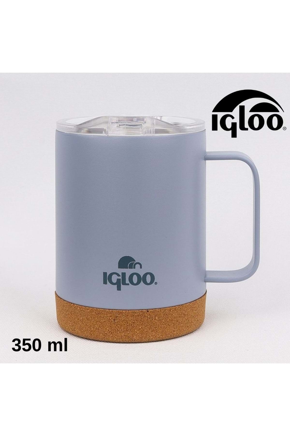 IGLOO Cork Mug 350ml Termos Kupa Bardak Matara GRİ