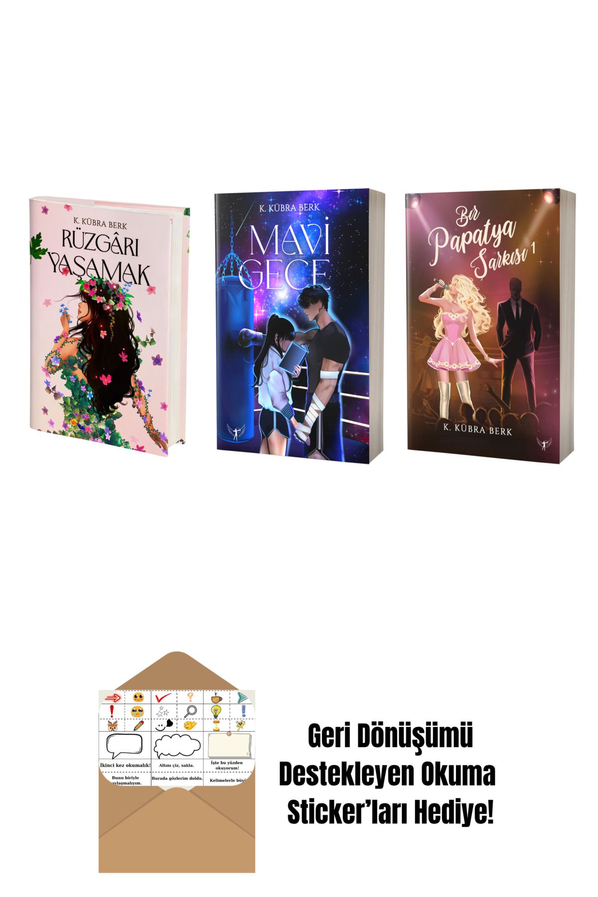 Artemis Yayınları K. Kübra Berk 3 Kitap Set + Okuma Sticker'ları