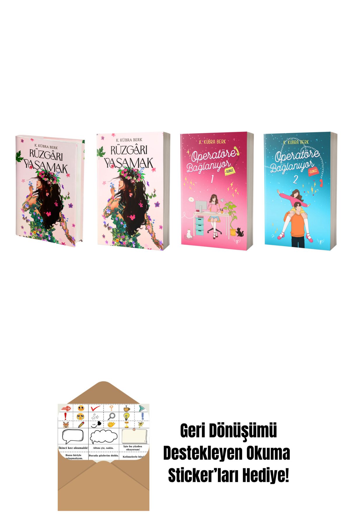 Artemis Yayınları K. Kübra Berk 4 Kitap Set + Okuma Sticker'ları
