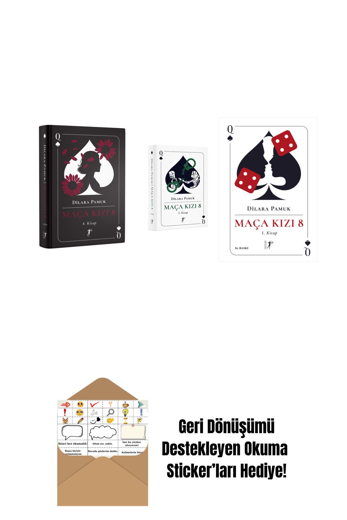 Artemis Yayınları Dilara Pamuk 3 Kitap Set + Okuma Sticker'ları
