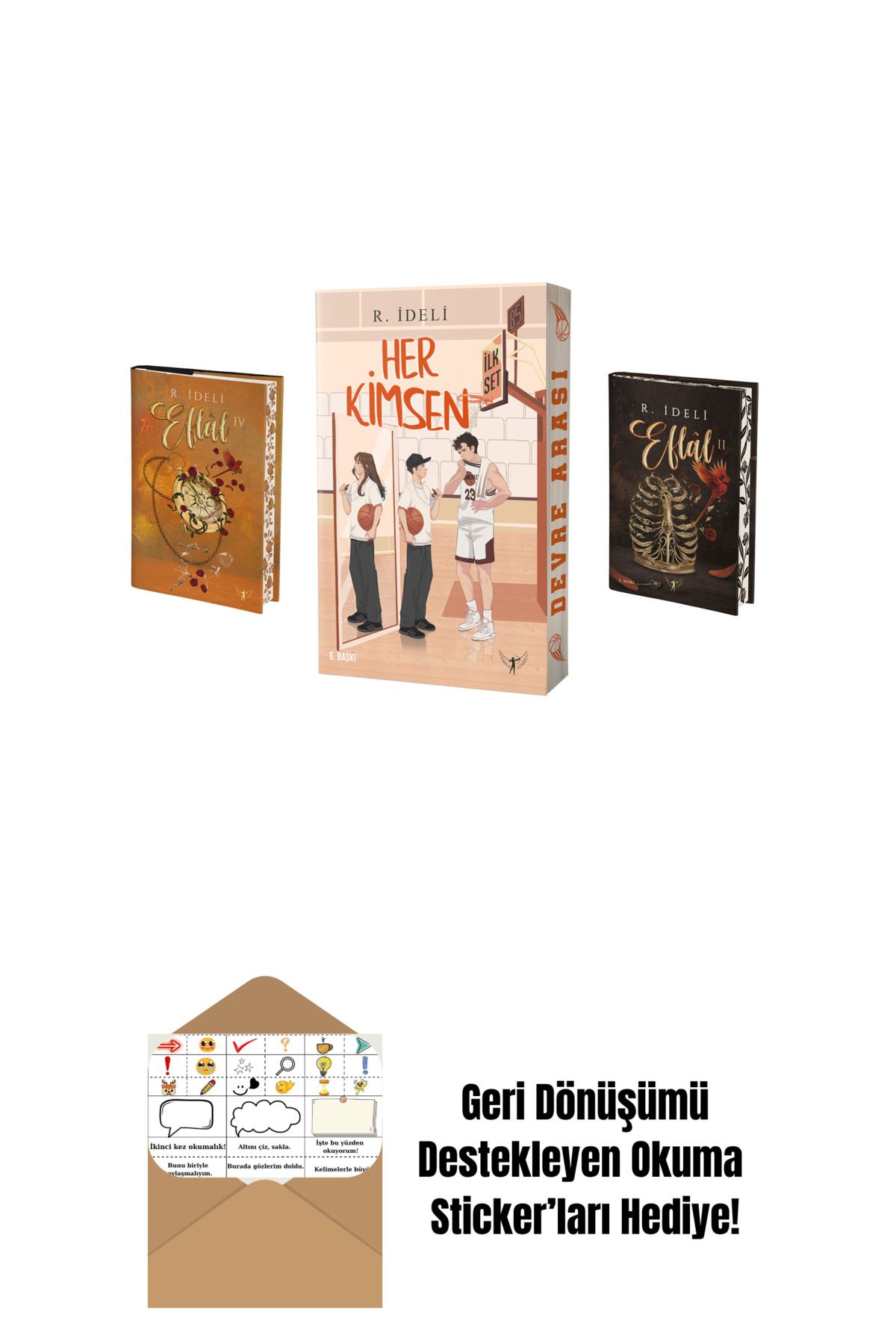 Artemis Yayınları R. İdeli 3 Kitap Set + Okuma Sticker'ları