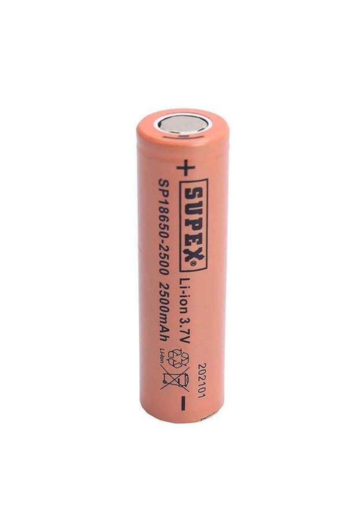Emperium Supex 18650-2500 3.7V 2500 Mah Düz Kafa Li-Ion Pil