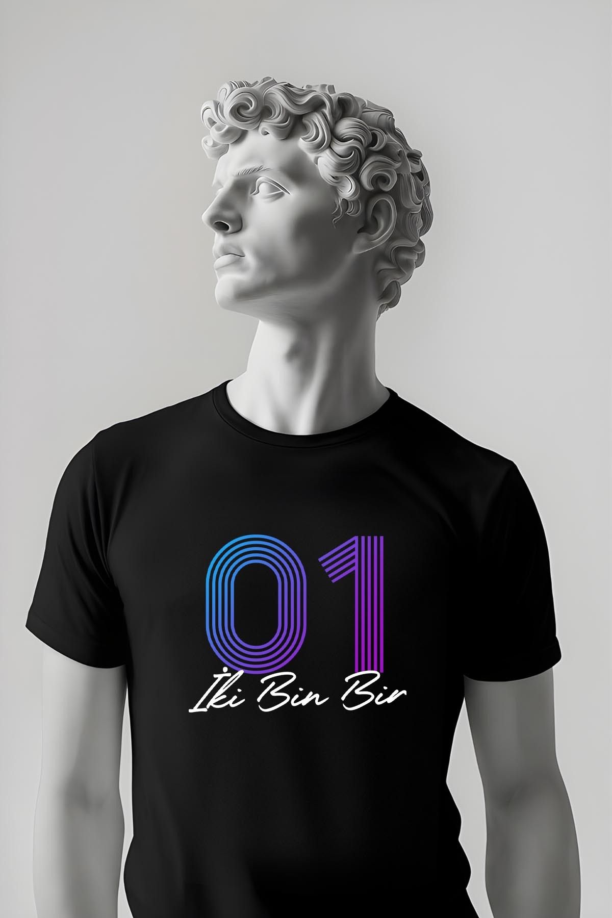 362BASKI Doğum Yılı Temalı '01 Baskılı Tshirt