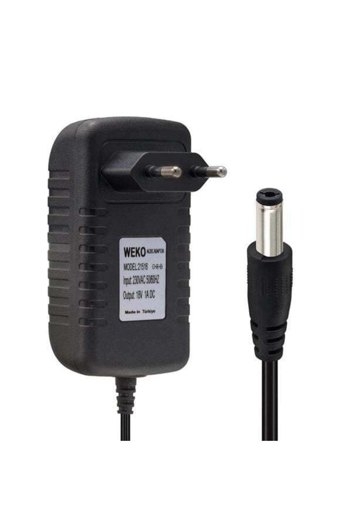 Emperium Weko 18 Volt 1 Amper Priz Tip 5.5X2.5 Uç Adaptör