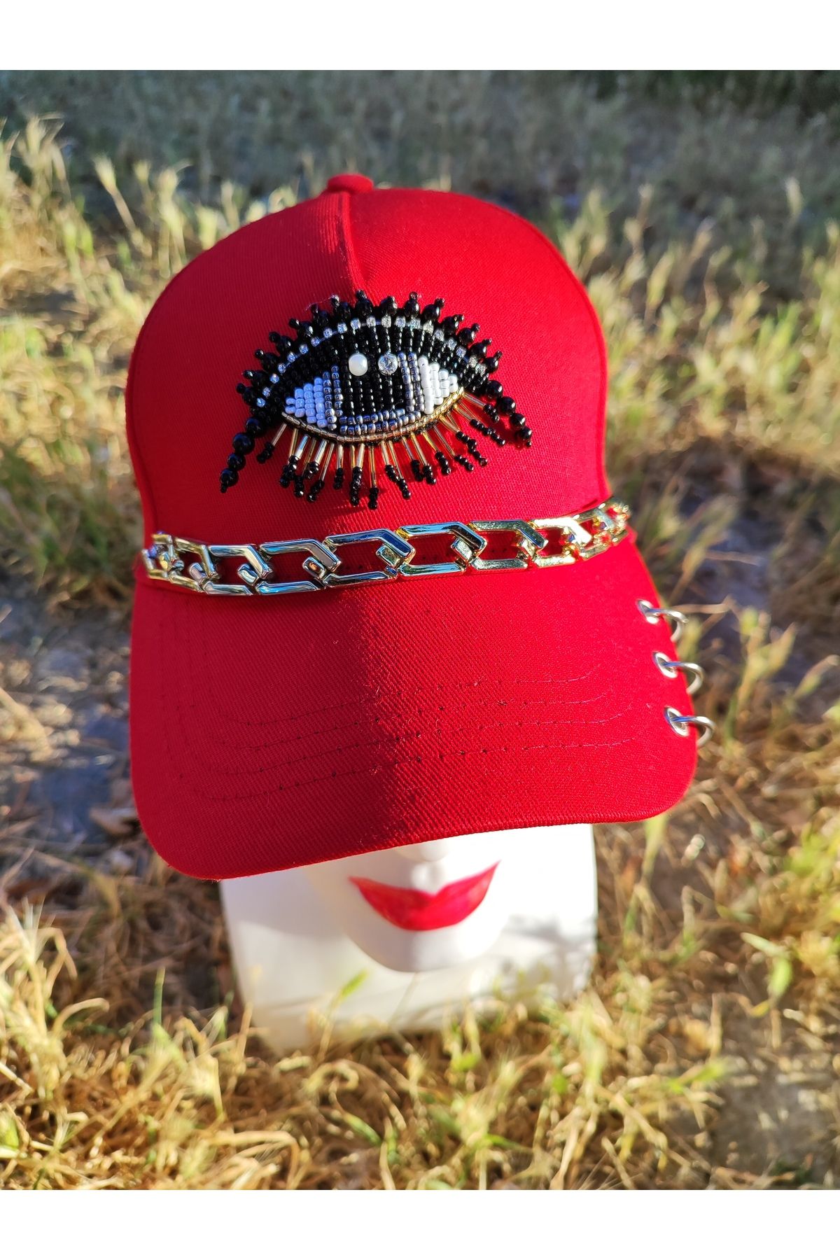SAHRA BEACHWEAR Kadın Plaj Şapkası, Hasır Şapka, Handmade Tasarım Şapka, Yazlık Şapka , Kovboy Şapkası, Kasket