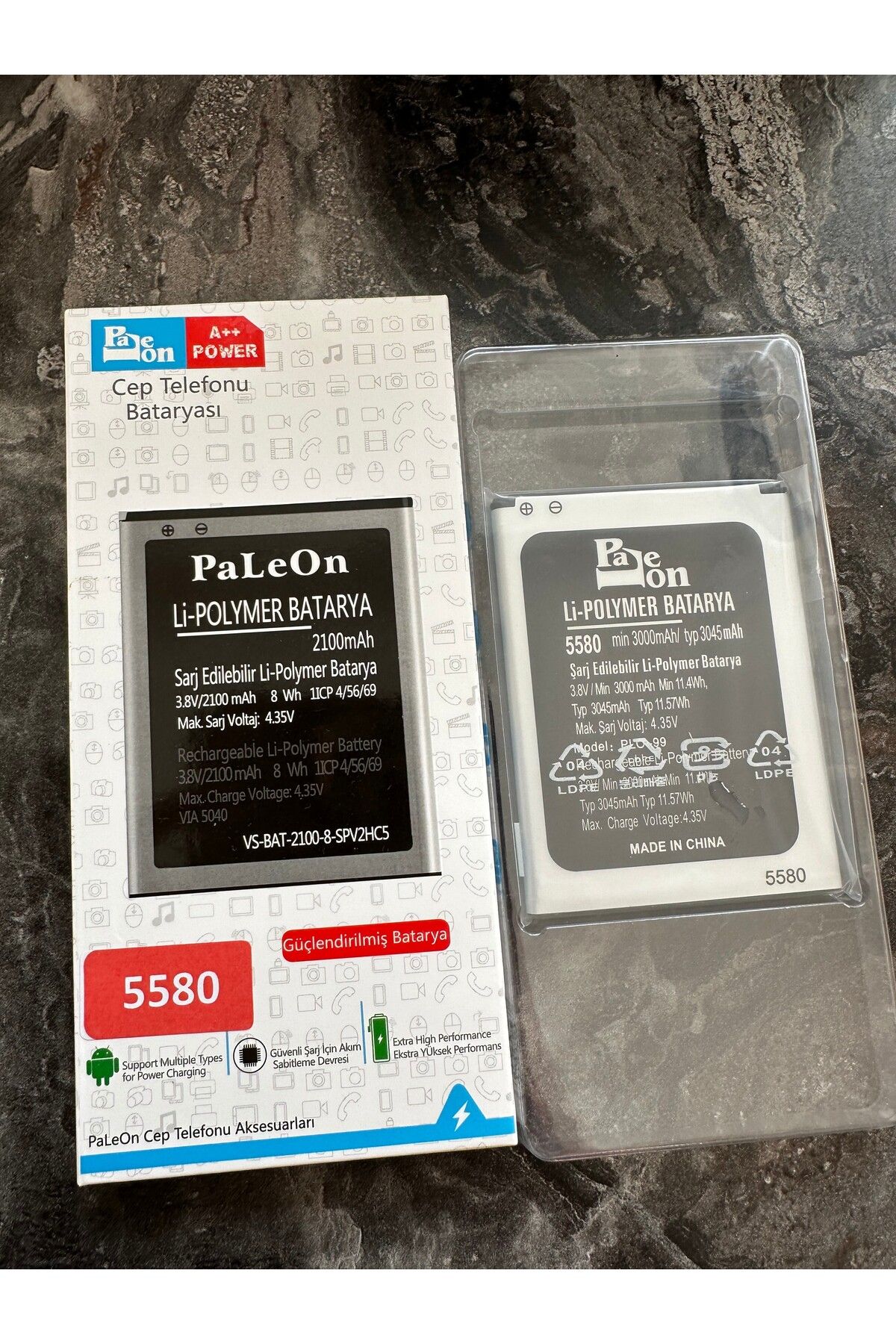 DNC TECH PALEON VESTEL v5580 uyumlu batarya