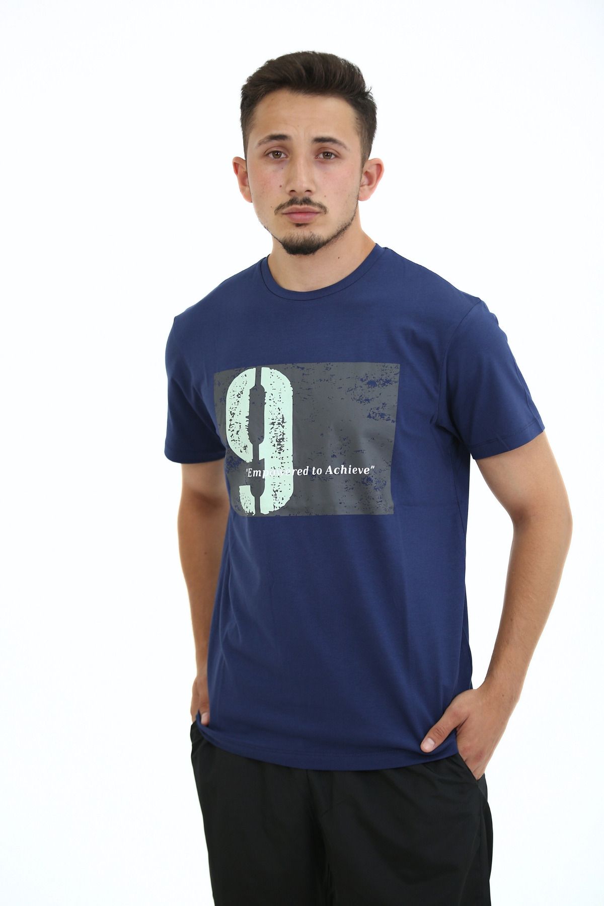 Lorenzo Mazzoli T-shirt Premium Kalite, Comfort Fit, Modern Baskılı Düz Renk Tişört