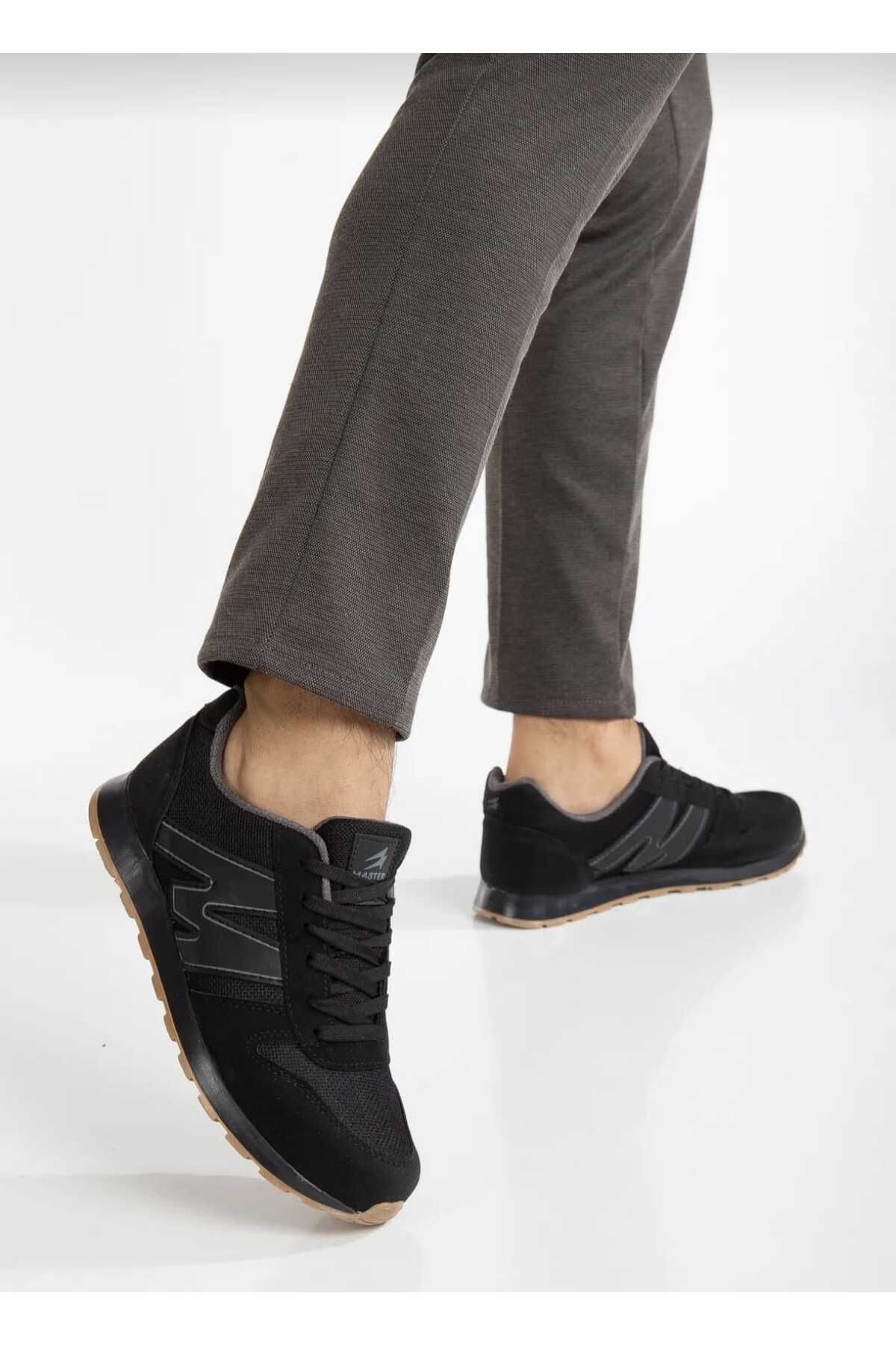 WEBORN Erkek Bağcıklı Günlük Konforlu Rahat Hafif Yumuşak Taban Fileli Sneaker Spor Ayakkabı