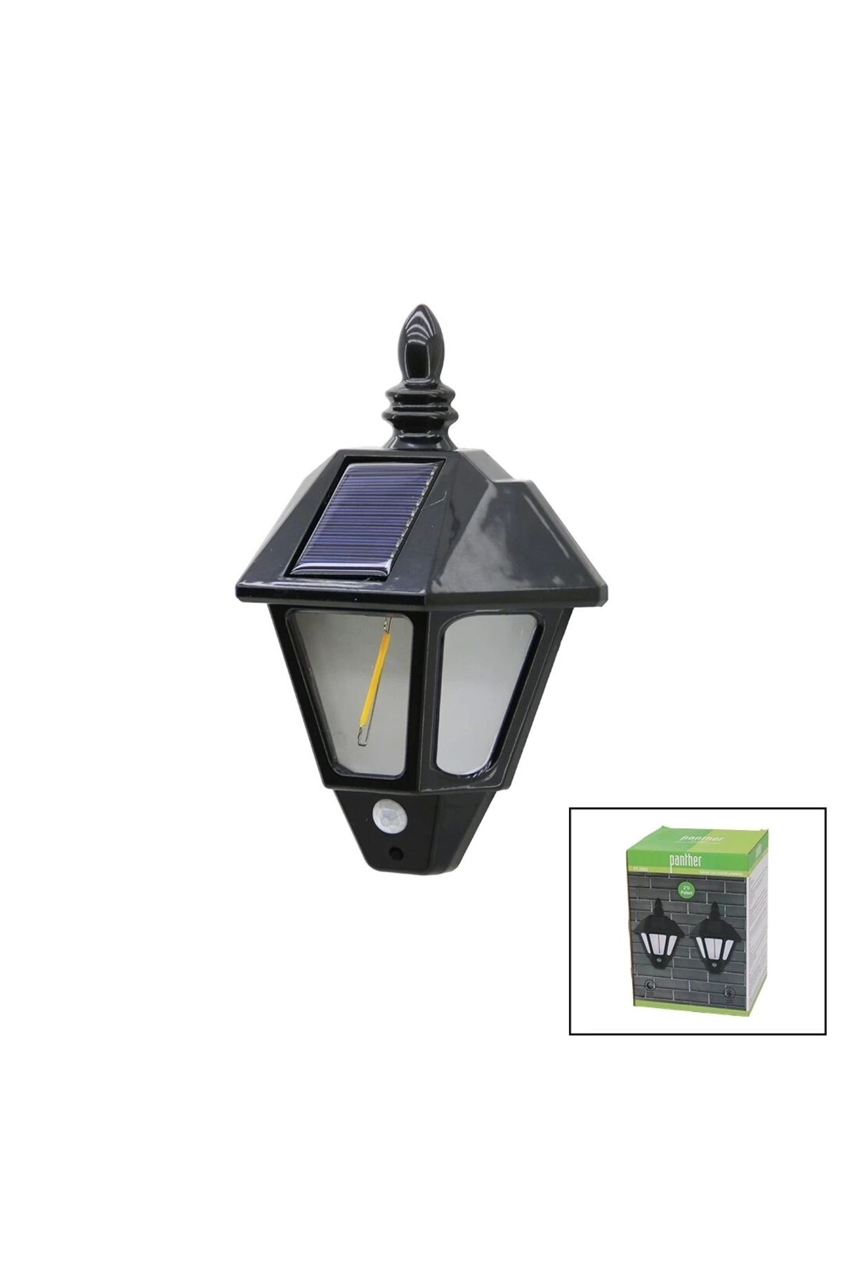 shopwave 2 PCS SOLAR - GÜNEŞ ENERJİLİ DUVAR LAMBASI COB LED SENSÖRLÜ= 3 MOD FONKSİYON BAHÇE-BALKON-SOKAK PT-