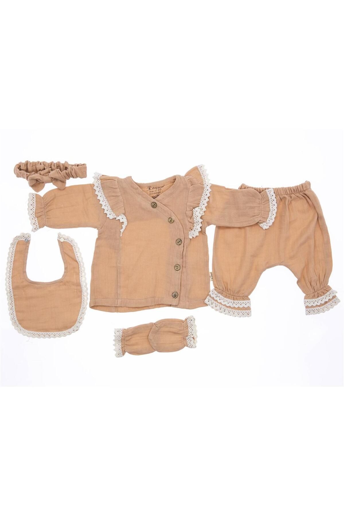 Store 0-3 Ay İnce Dantelli Müslim Set