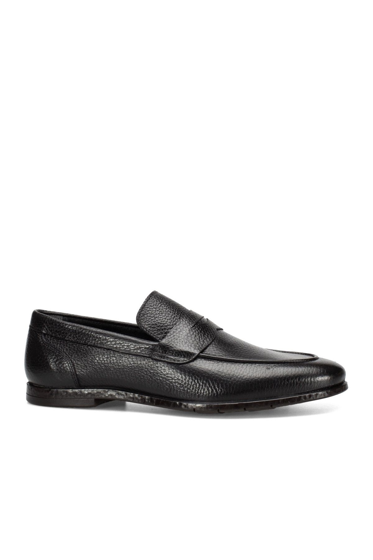 Alba Siyah Hakiki Deri Erkek Casual Loafer