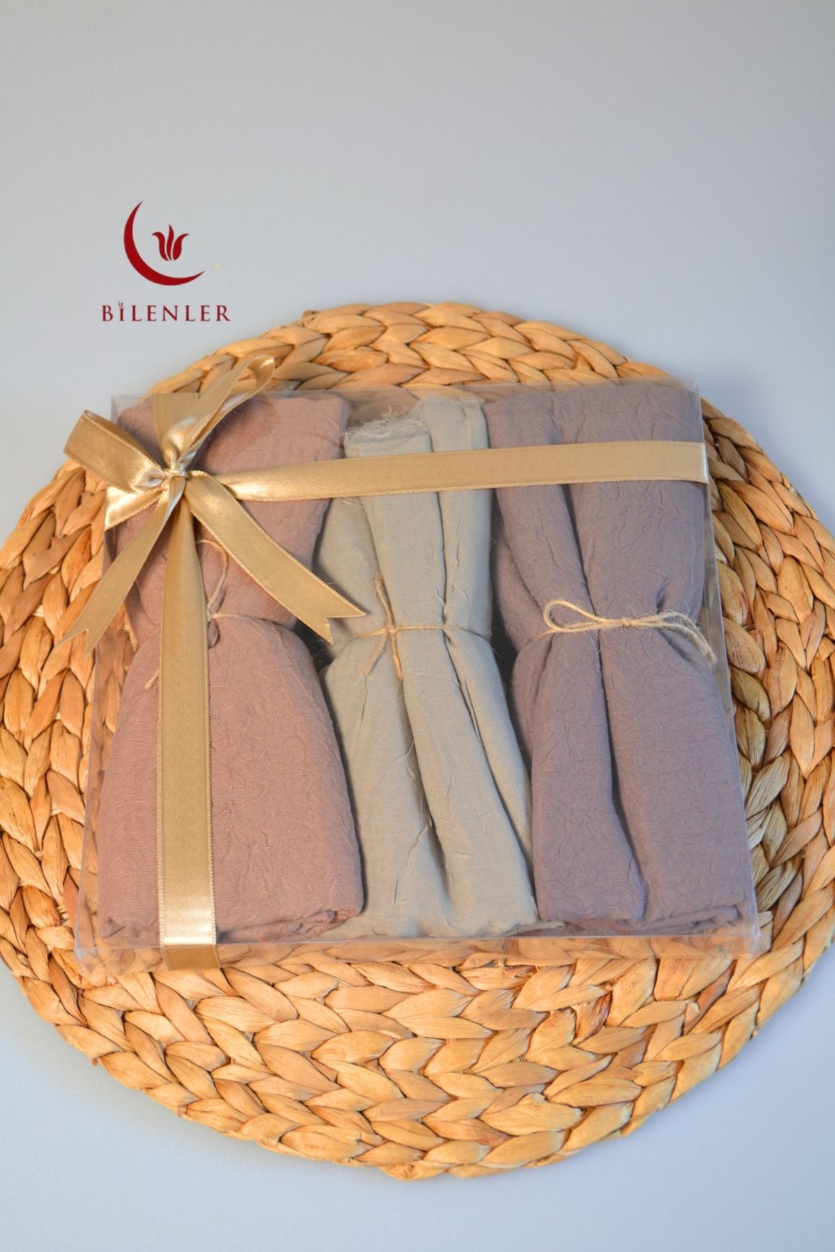 Bilenler Bambu Kraş Şal – 75x210 cm | Nefes Alabilir, Terletmez, Tok Duruşlu Mevsimlik Kumaş (3'lü Kutu)