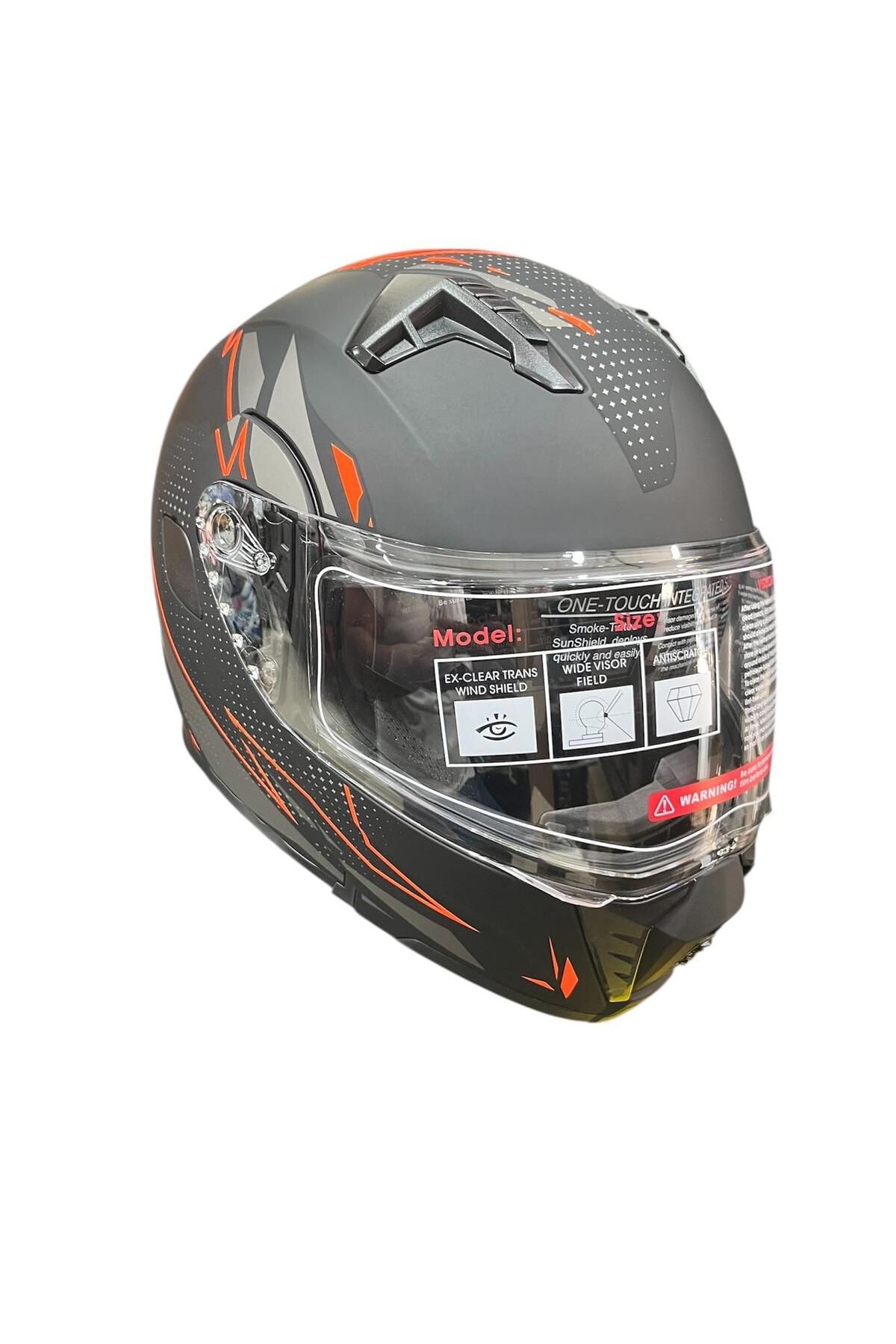 JK MOTOTEZ ÇENE AÇILIR MOTOSİKLET KASKI JİEKAİ JK906-1
