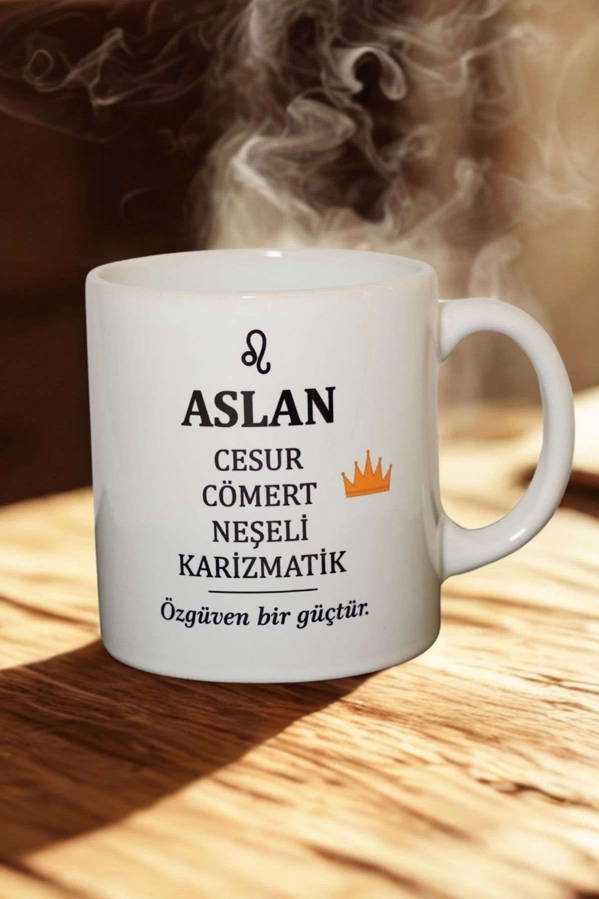 Ahinur Mutfak Aslan Burcu Temalı Burç Bardağı Kupa