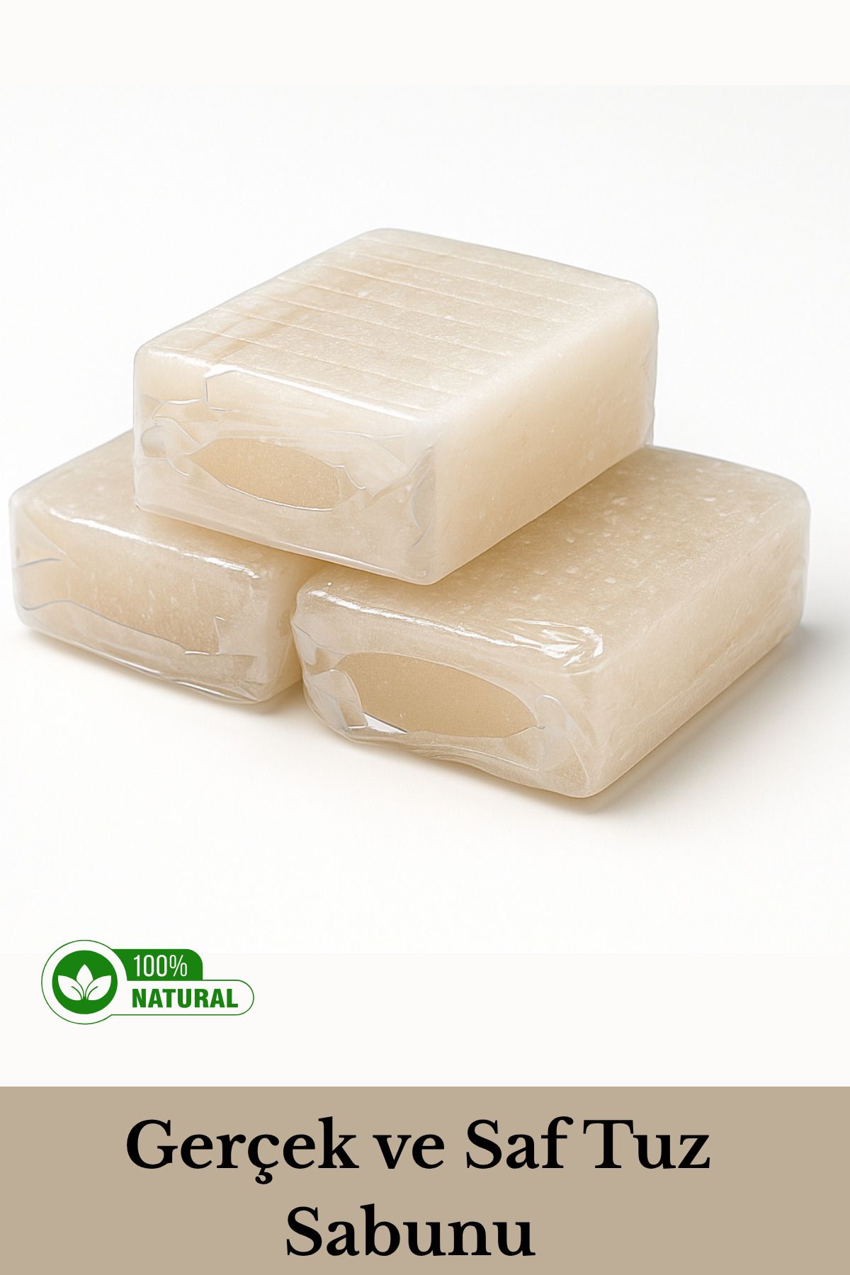 Adaşifa %100 Doğal Tuz Sabunu – Mineralli Formül, Nazik Peeling & Derin Temizlik Ortalama 290 GR