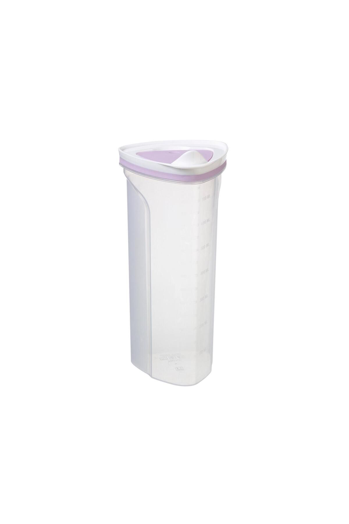 DEPPOSITE 1 Adet Üçgen Basmatik Kapaklı Ölçekli Sıvı Yağlık Sosluk 750 ML
