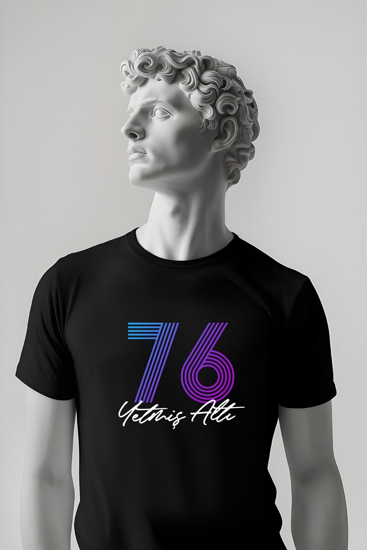 362BASKI Doğum Yılı Temalı '76 Baskılı Tshirt
