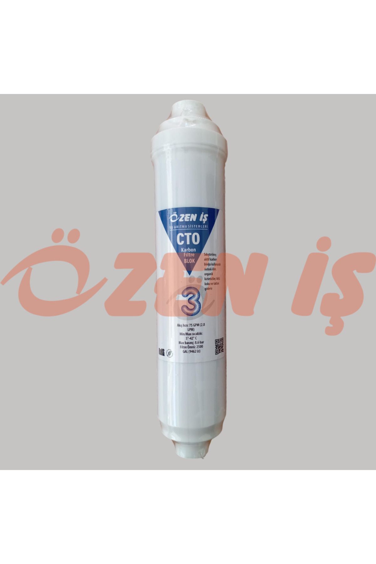 Esli ÖZEN İŞ GAC(BLOK KARBON) SU ARITMA FİLTRESİ