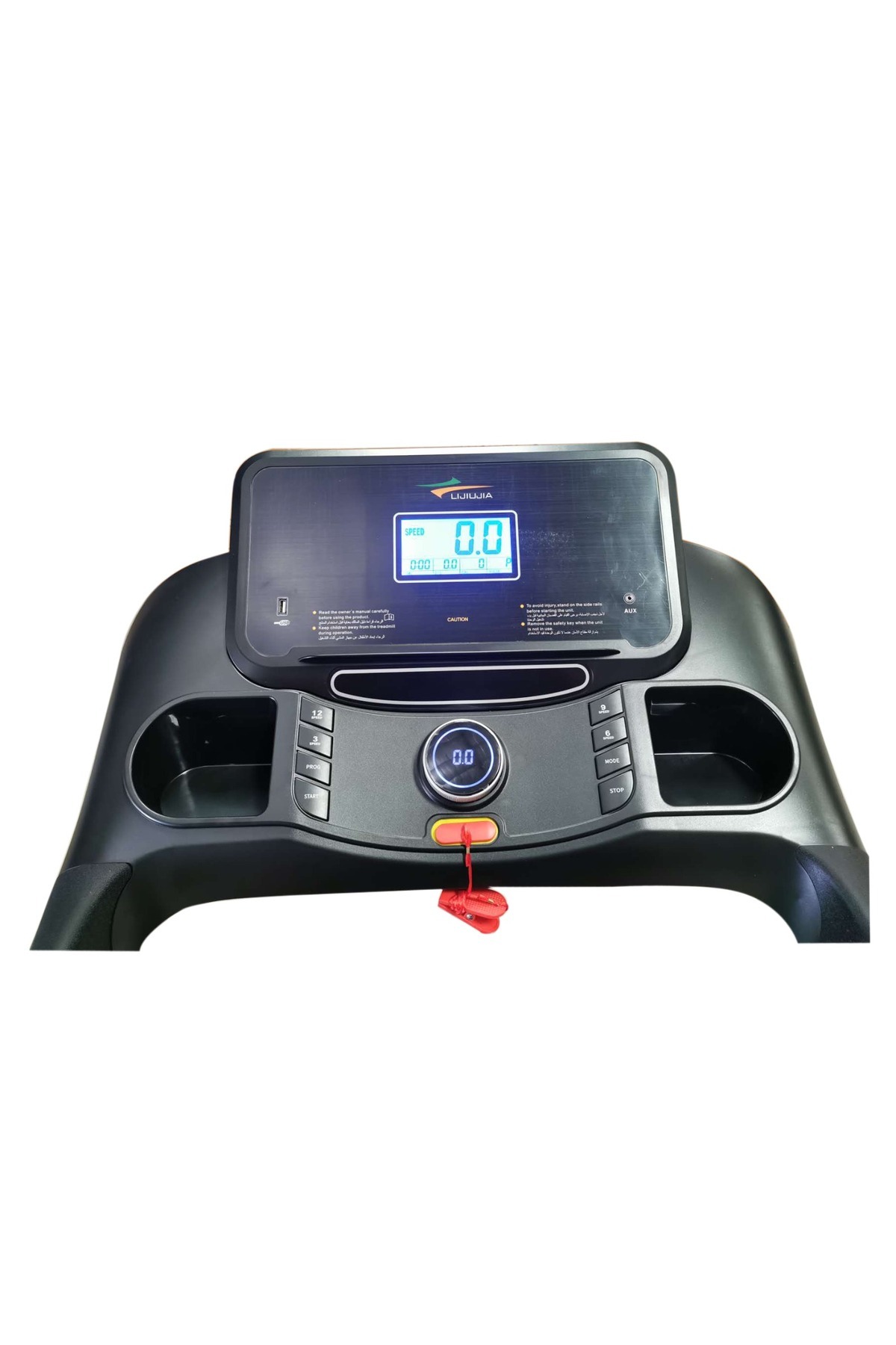 جهاز سير بقوة 4حصان يتحمل 140 كيلوا مساحة الجري 46*122 السرعه 0.8-16 كم 3 مستويات انحدار يدوي 610