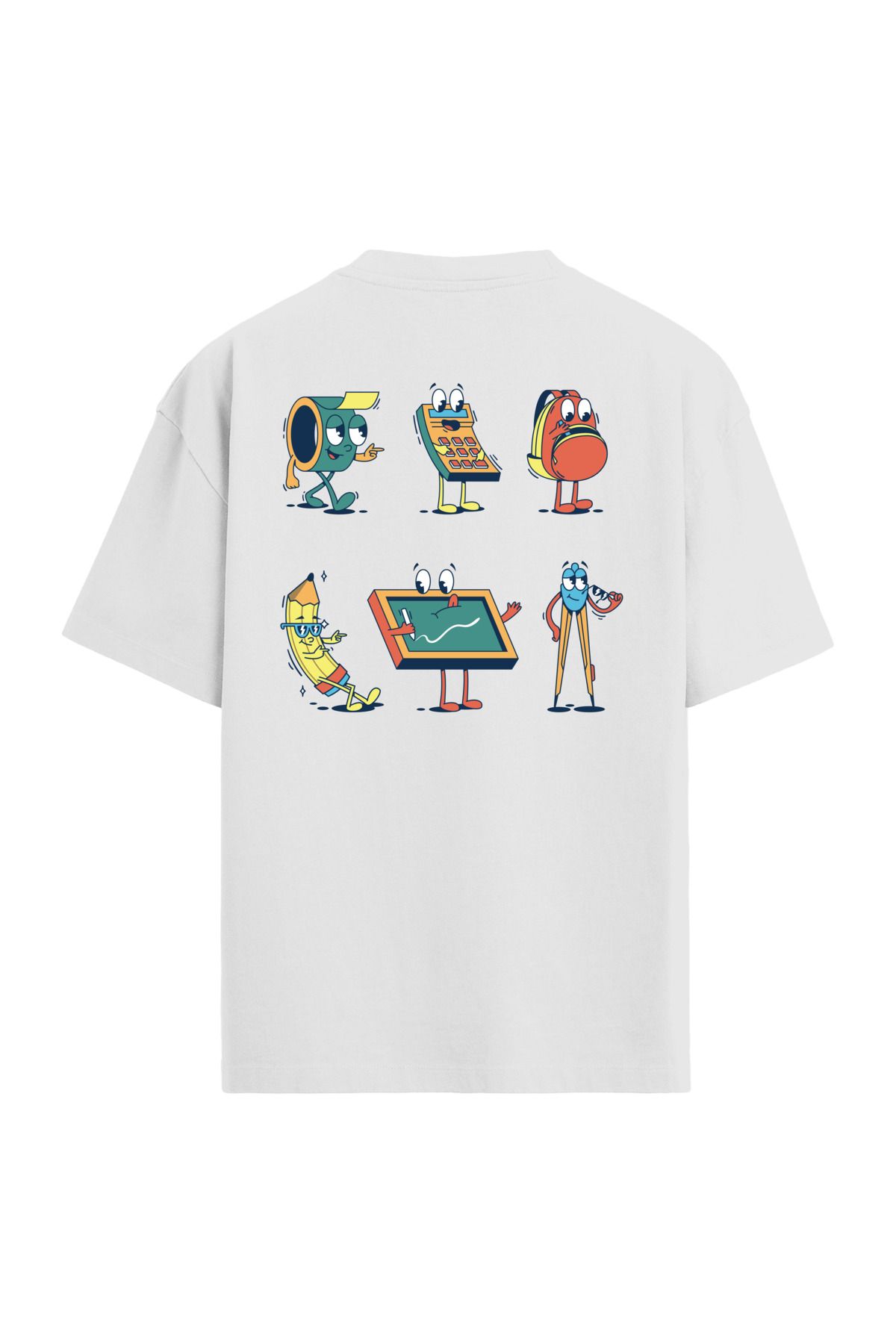 Colermi Okul Sırt Baskılı Oversize T-Shirt