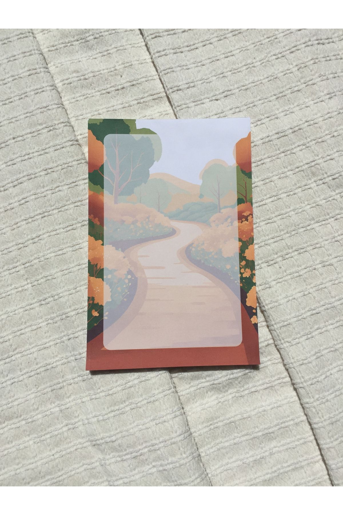 LaCerdaDesign Çiçekli Yollar Notepad,Memopad,Not Defteri
