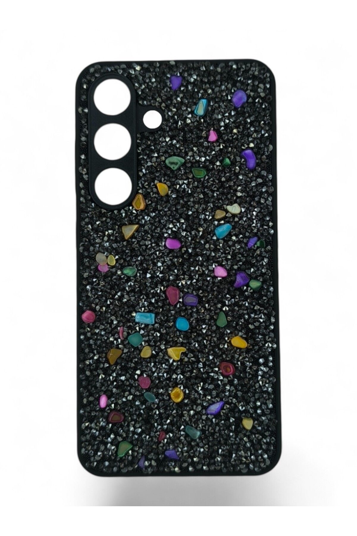 batuteknoloji Samsung Galaxy S25 BatuTeknoloji Kırçıllı Milena Taşlı Silikon Kılıf
