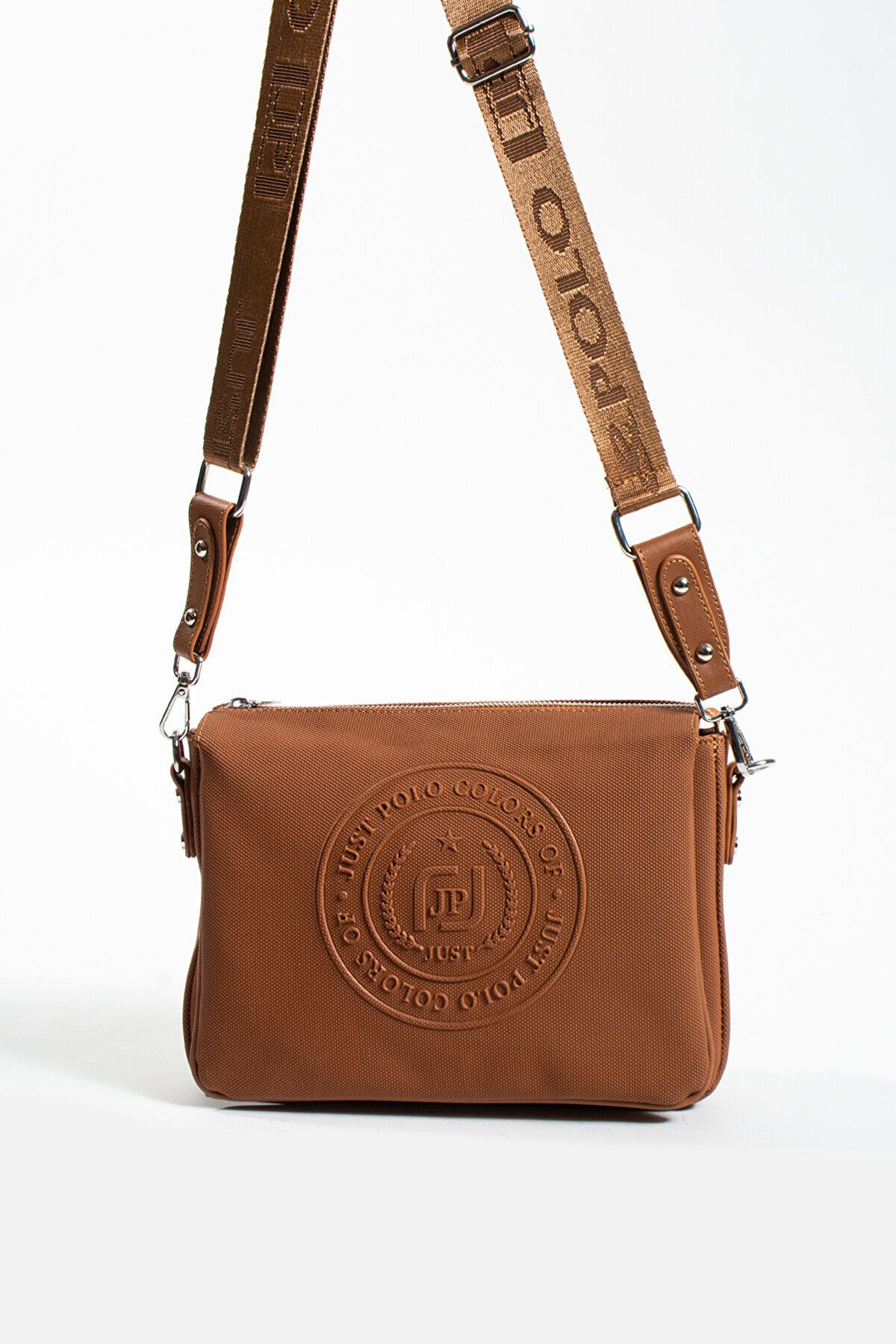 Just Polo Tiran 6006 LK Suni Deri Zincir Ayarlanır Askı Kadın Çapraz Ve Omuz Çantası (Ebat:En 29 x Boy 20 Cm)