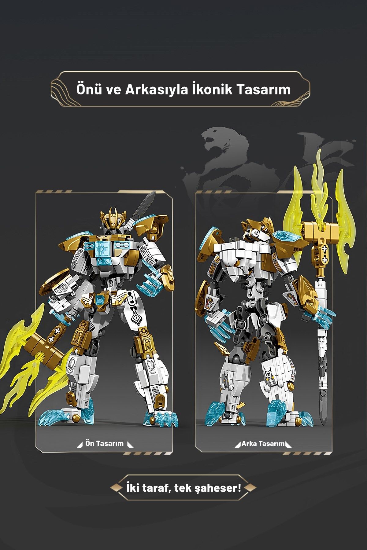 Sembo Block-White Tiger Commando Figure Building Block Set 4