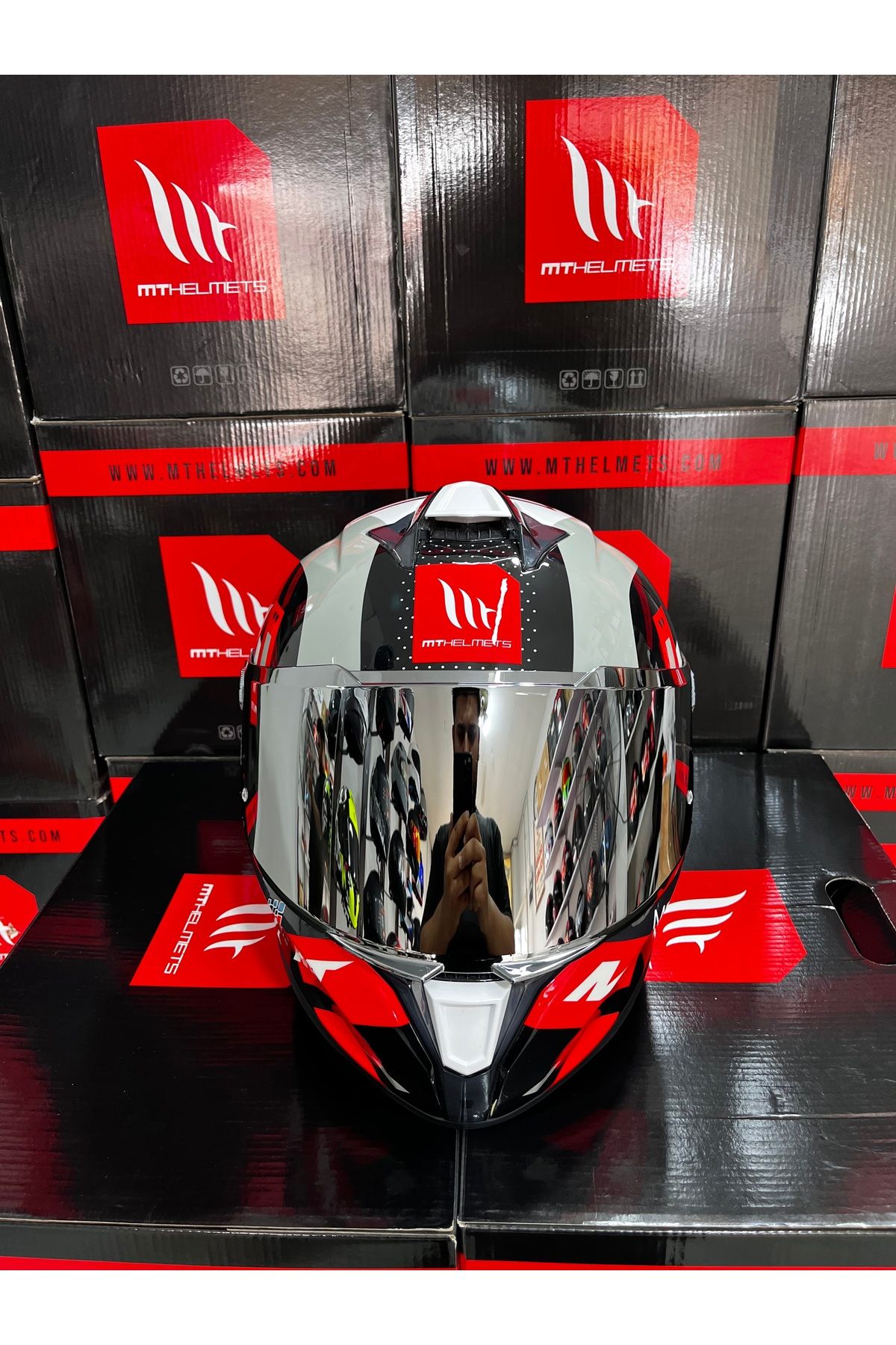 MT Helmets Targo S Sergio Garcia b5(şeffaf vizörlü) kask