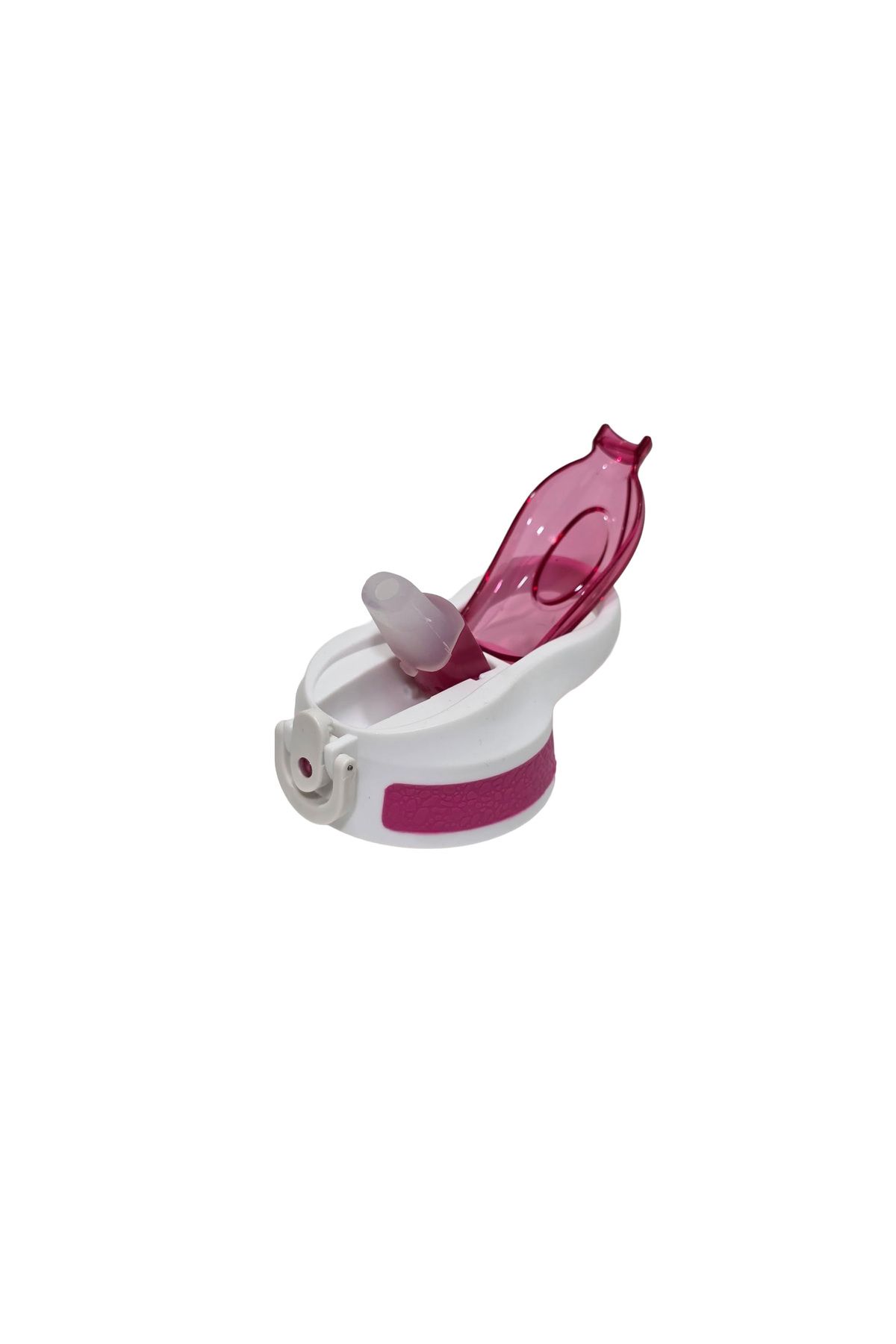 Hasyılmaz Otomatik Pipetli Su Matarası Yedek Kapağı 65mm Pembe-Beyaz