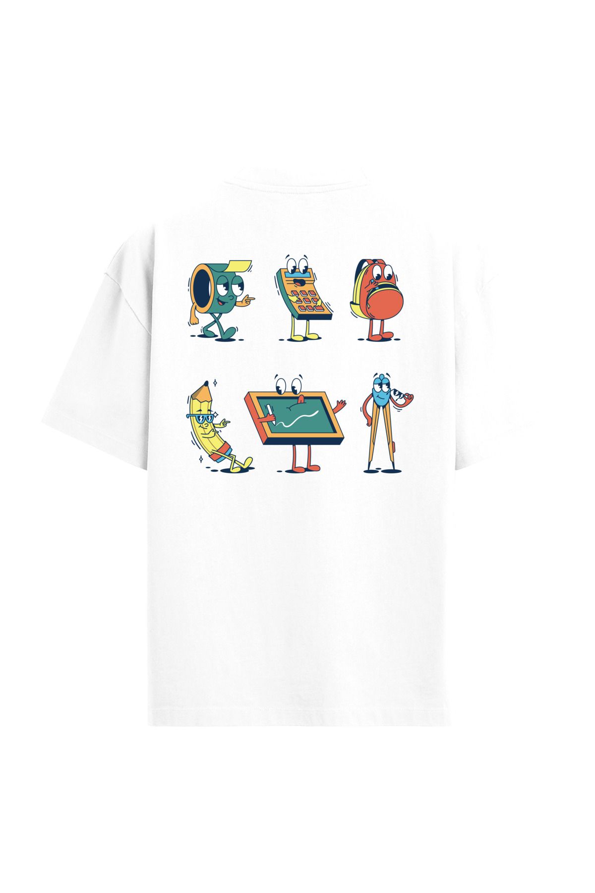 Colermi Okul Sırt Baskılı Oversize T-Shirt