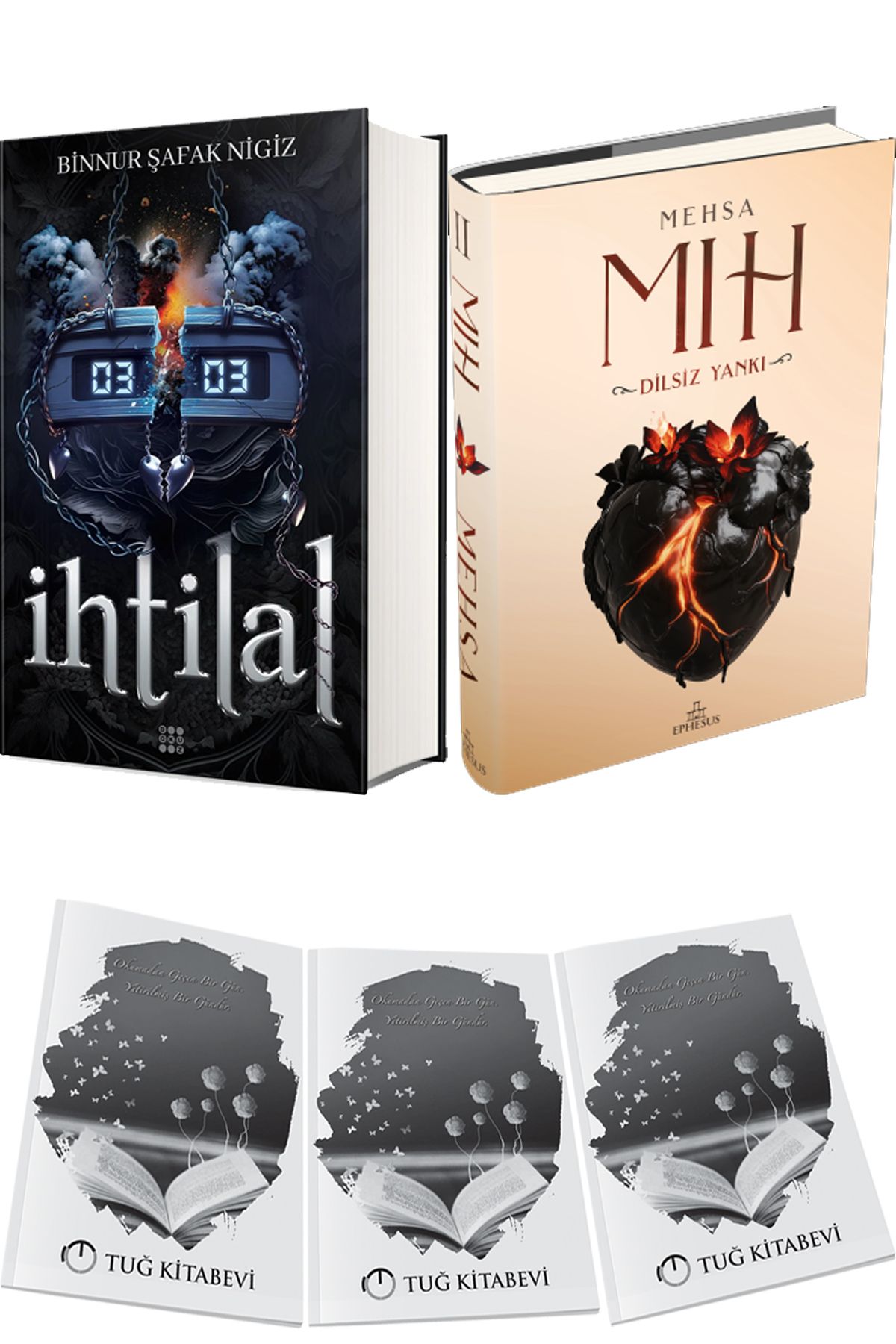 Dokuz Yayınları İhtilal 2 Zede Ciltli ve Mıh 2: Dilsiz Yankı Ciltli + Hediyeli