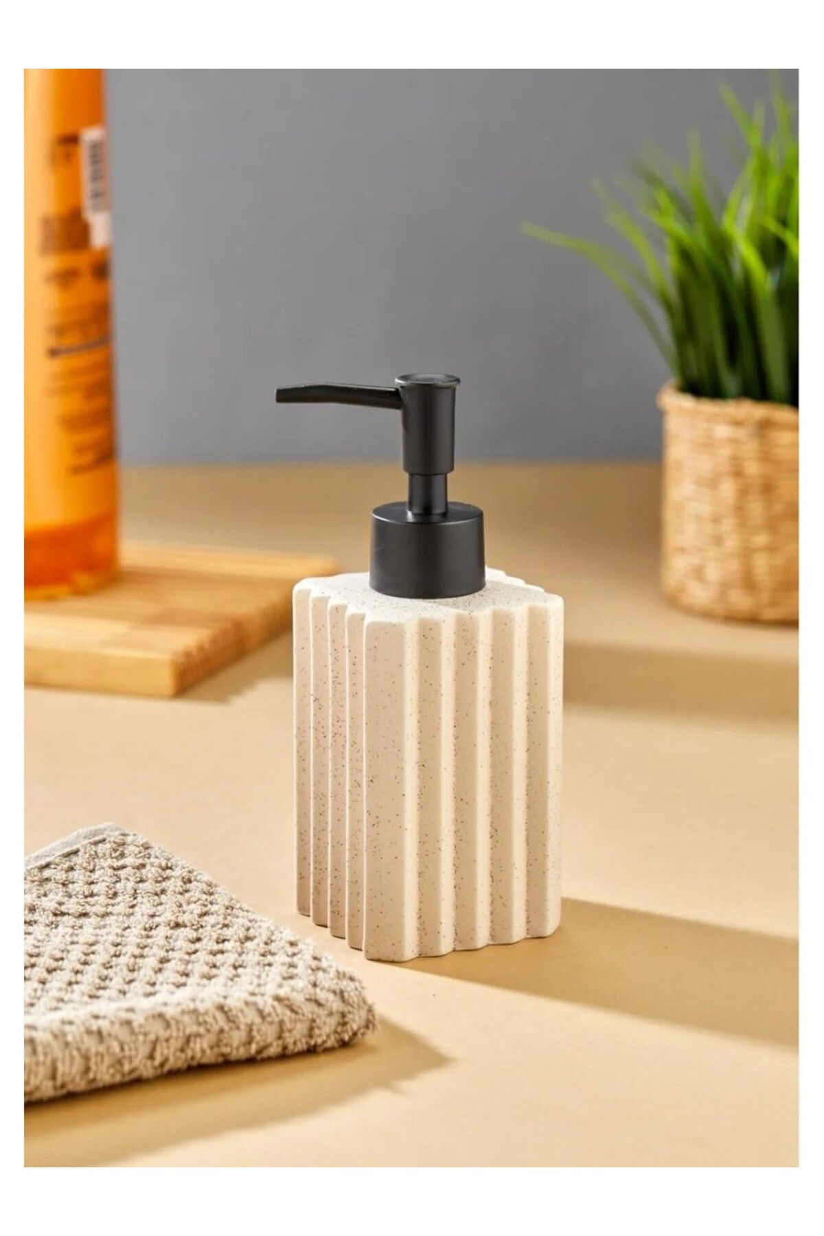 luckyol Stoneware Banyo ve Mutfak Sıvı Sabunluk - Modern Sabunluk