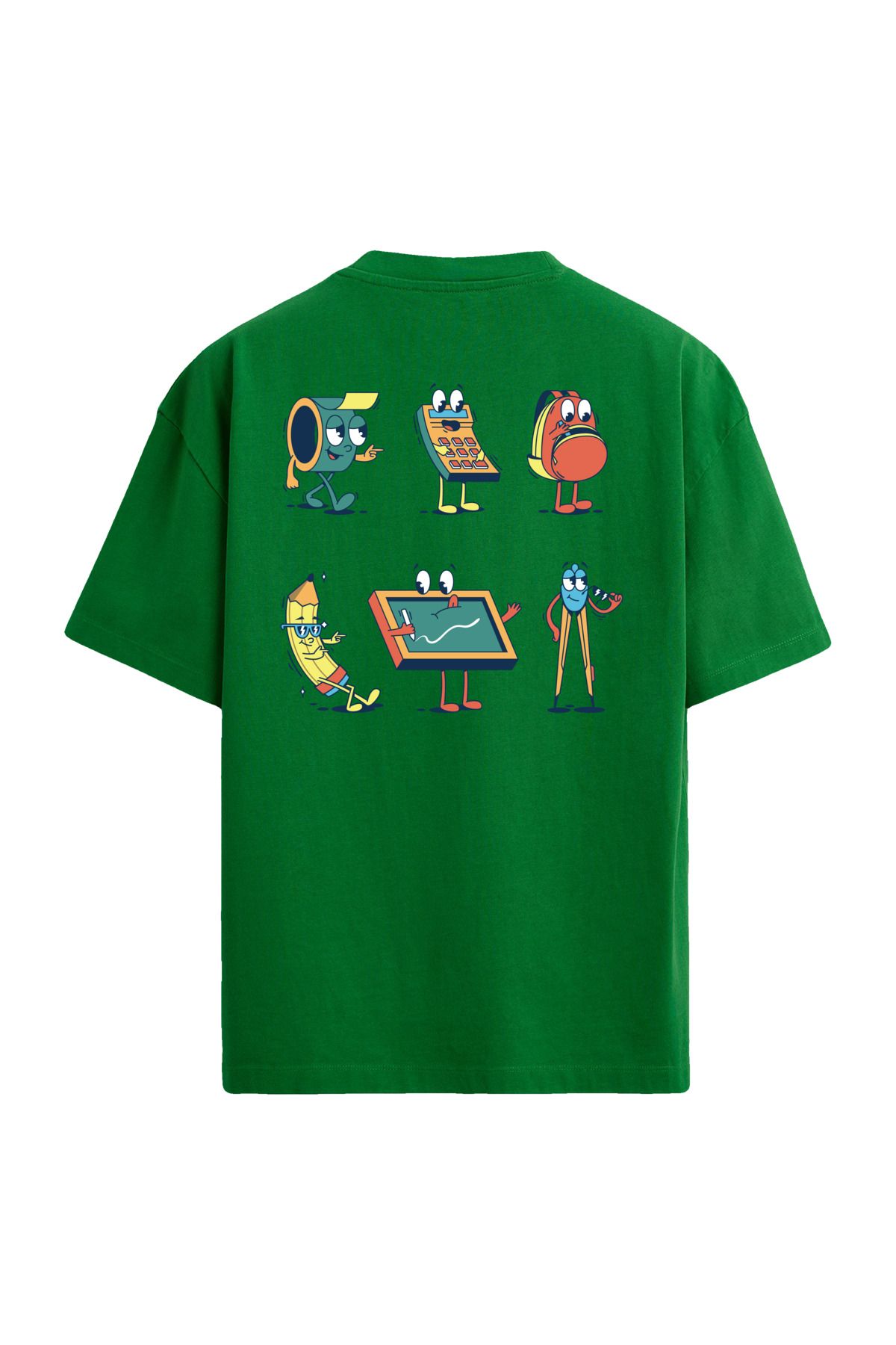 Colermi Okul Sırt Baskılı Oversize T-Shirt