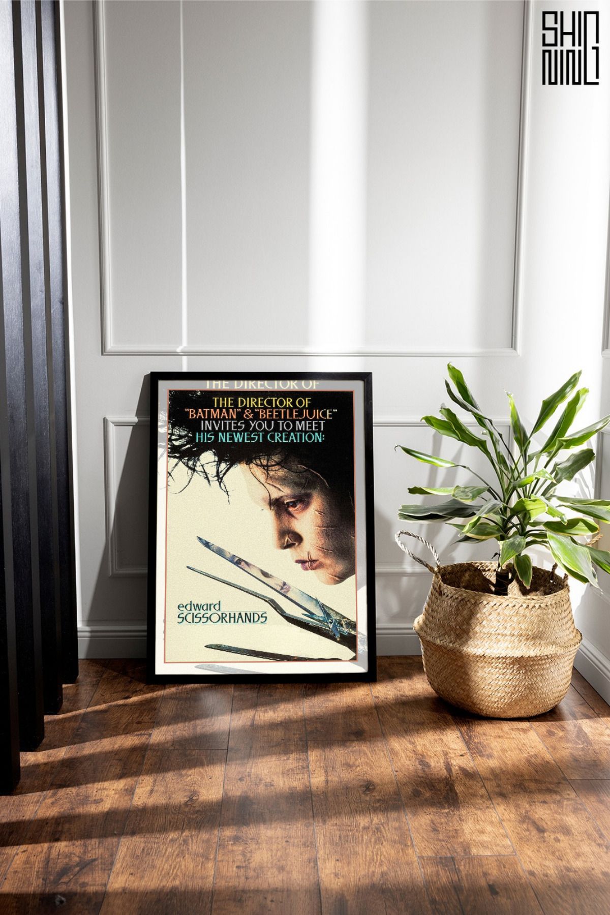 Home Çerçeveli "Edward Scissorhands (1990)" Film Afiş Tablo - Duvar Dekorasyon