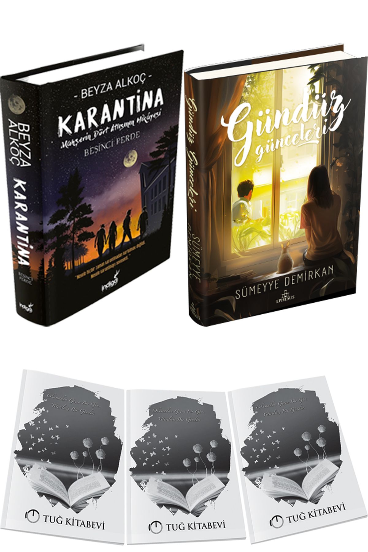 İndigo Kitap Karantina 5 Ciltli ve Gündüz Günceleri Ciltli + Hediyeli