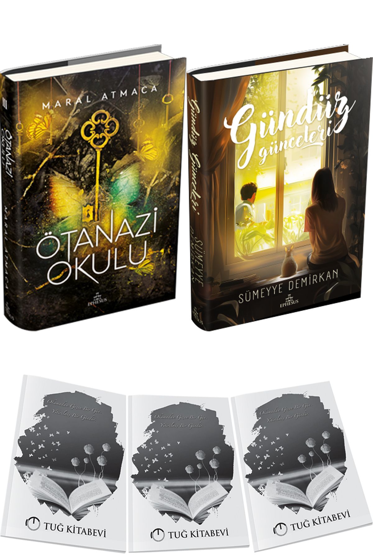 Ephesus Yayınları Ötanazi Okulu 3 Ciltli ve Gündüz Günceleri Ciltli + Hediyeli
