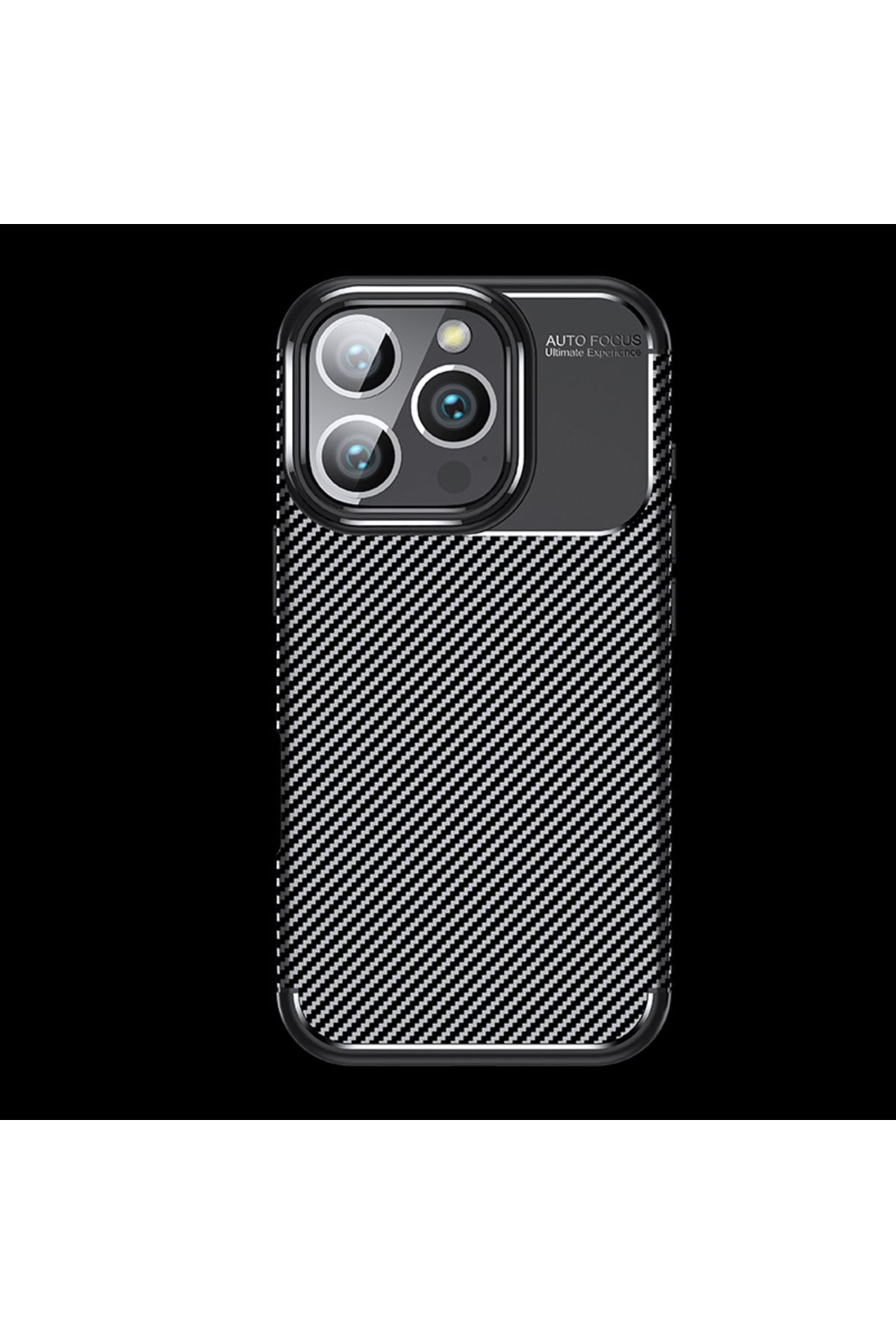 GRABONO Apple iPhone 16 Pro Kılıf Karbon Fiber Görünümlü Ultra İnce Premium Carbon Case