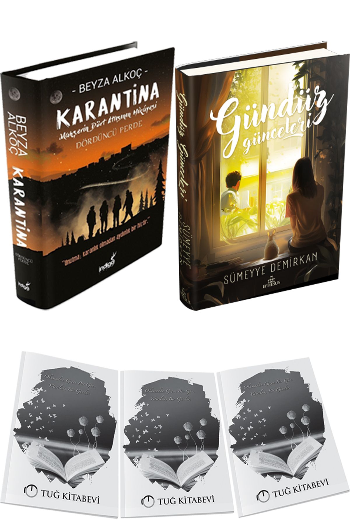 İndigo Kitap Karantina 4 Ciltli ve Gündüz Günceleri Ciltli + Hediyeli