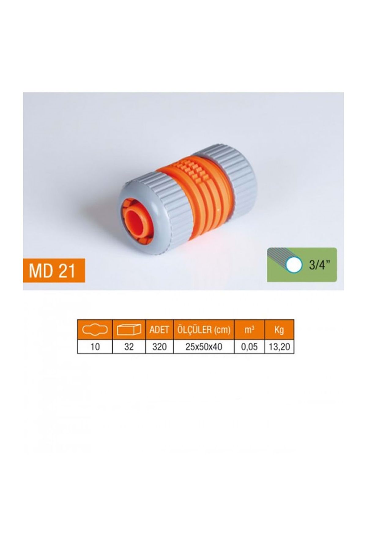 KANDİLLER 3/4" LÜX HORTUM EKİ 2 ADET
