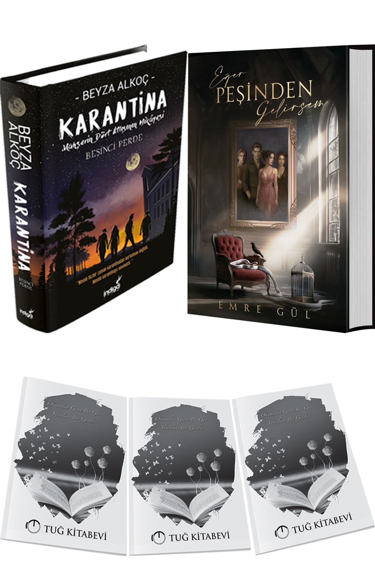İndigo Kitap Karantina 5 Ciltli ve Eğer Peşinden Gelirsem 1 Ciltli + Hediyeli