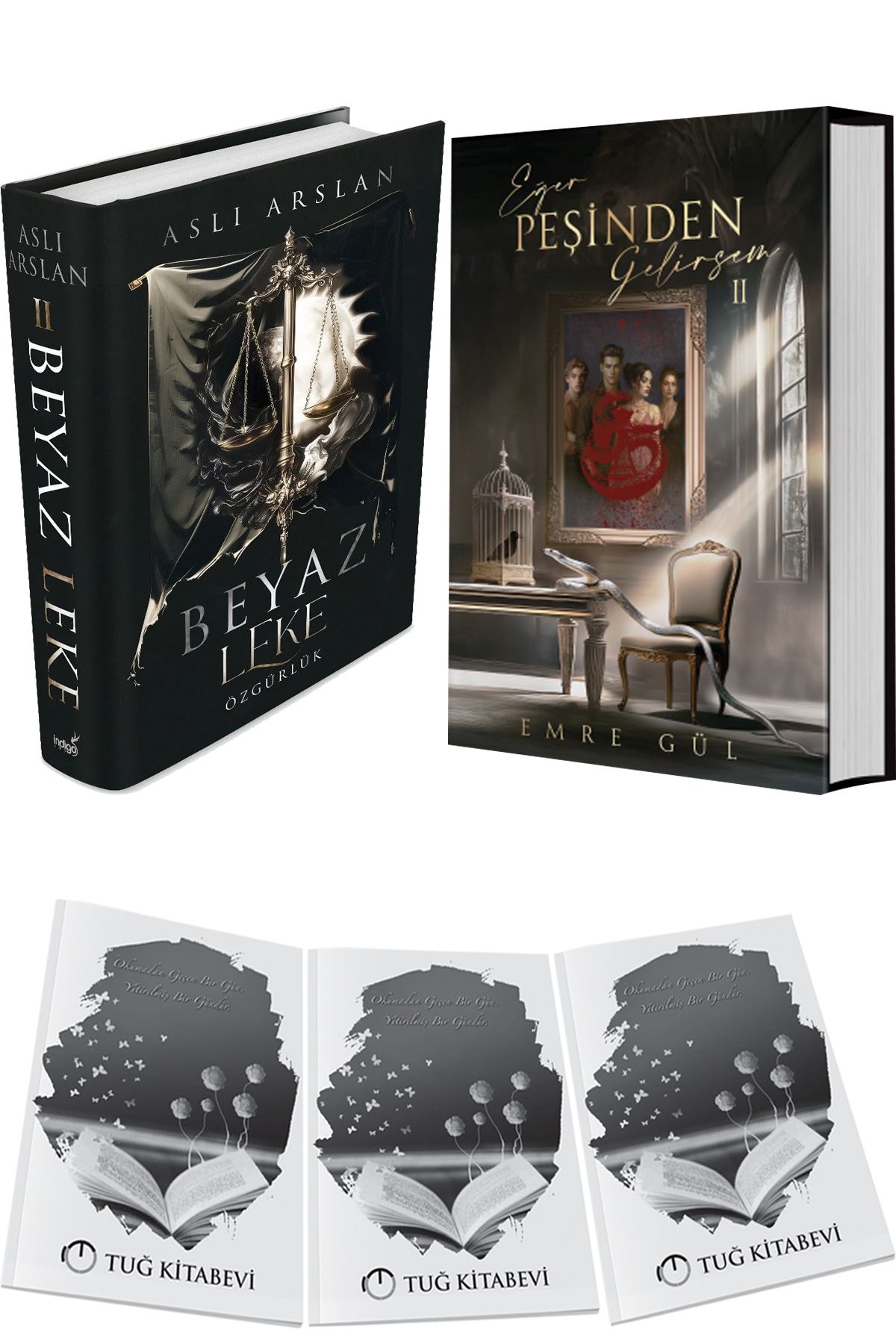 İndigo Kitap Beyaz Leke 2 Özgürlük Ciltli ve Eğer Peşinden Gelirsem 2 Ciltli + Hediyeli