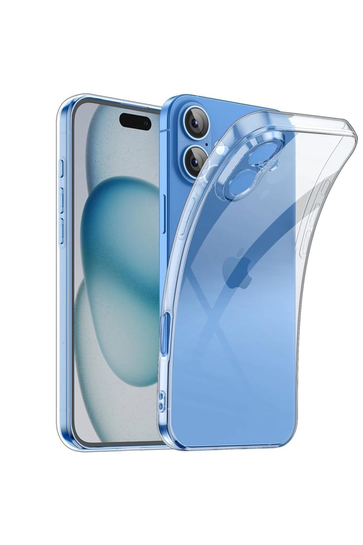 ErkMobile iPhone 16 Şeffaf Arka Kapak Silikon Kılıf