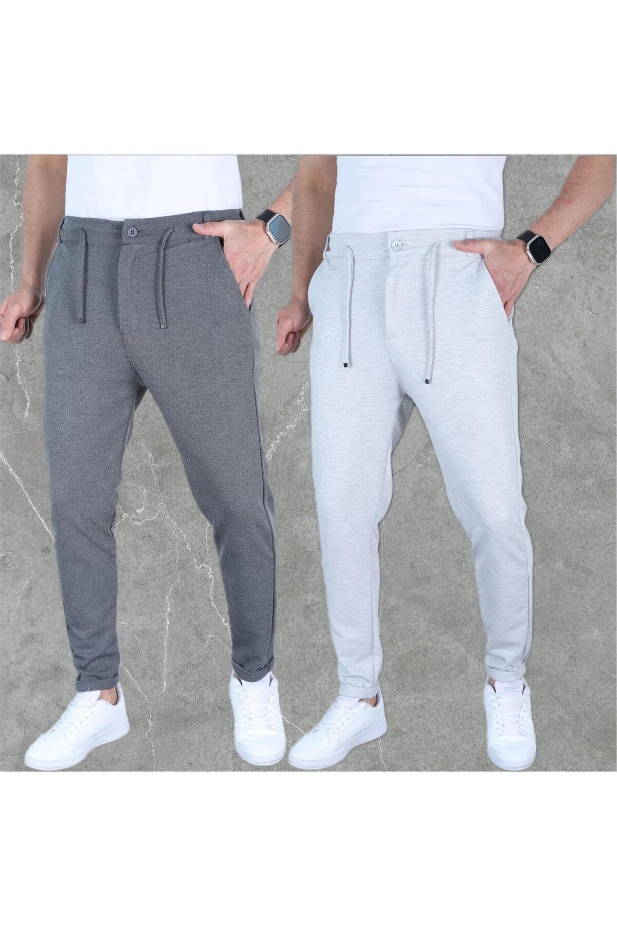 LC Waikiki 2 li Slim Fit Jogger Eşofman Altı - Rahat Kesim Günlük