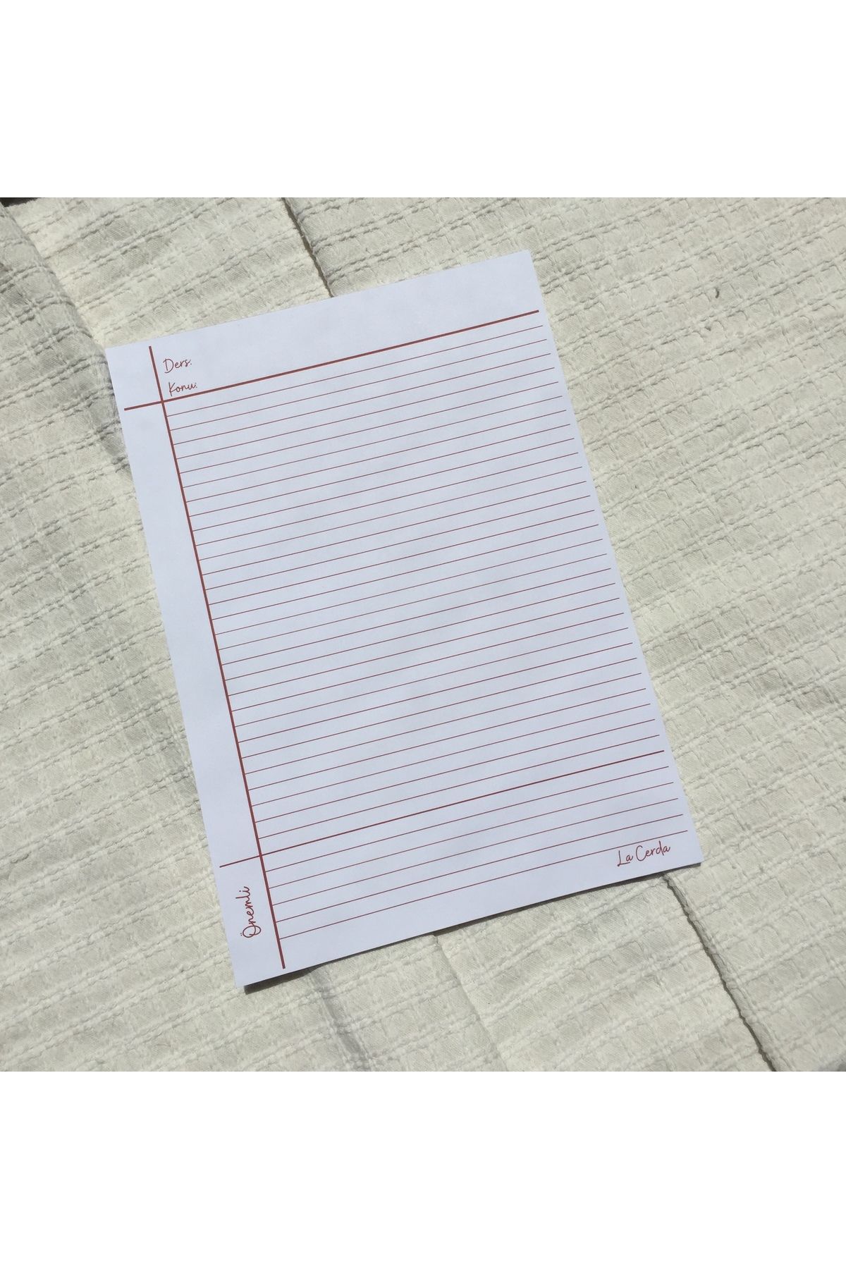 LaCerdaDesign A4 Notepad, Memopad, Not Defteri